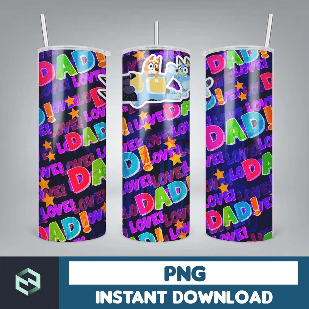 Tumbler Wraps Bluey 20oz Sublimation Designs, Character for StraightTapered Png, Tumbler PNG File Digital Download (6).jpg