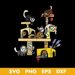 cat horror movie halloween svg, cat halloween svg, svg, png dxf eps digital file