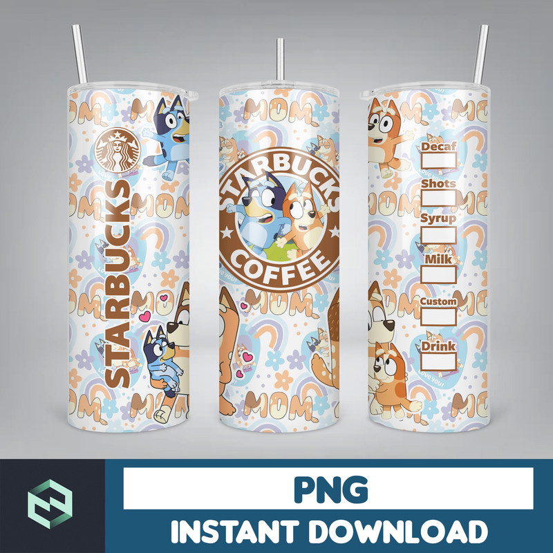 Tumbler Wraps Bluey 20oz Sublimation Designs, Character for StraightTapered Png, Tumbler PNG File Digital Download (12).jpg