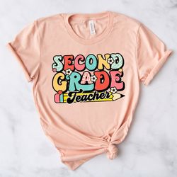 second grade teacher shirt ,2nd grade teacher t-shirt ,cute second grade shirt ,second grade teacher tee ,2nd grade teac
