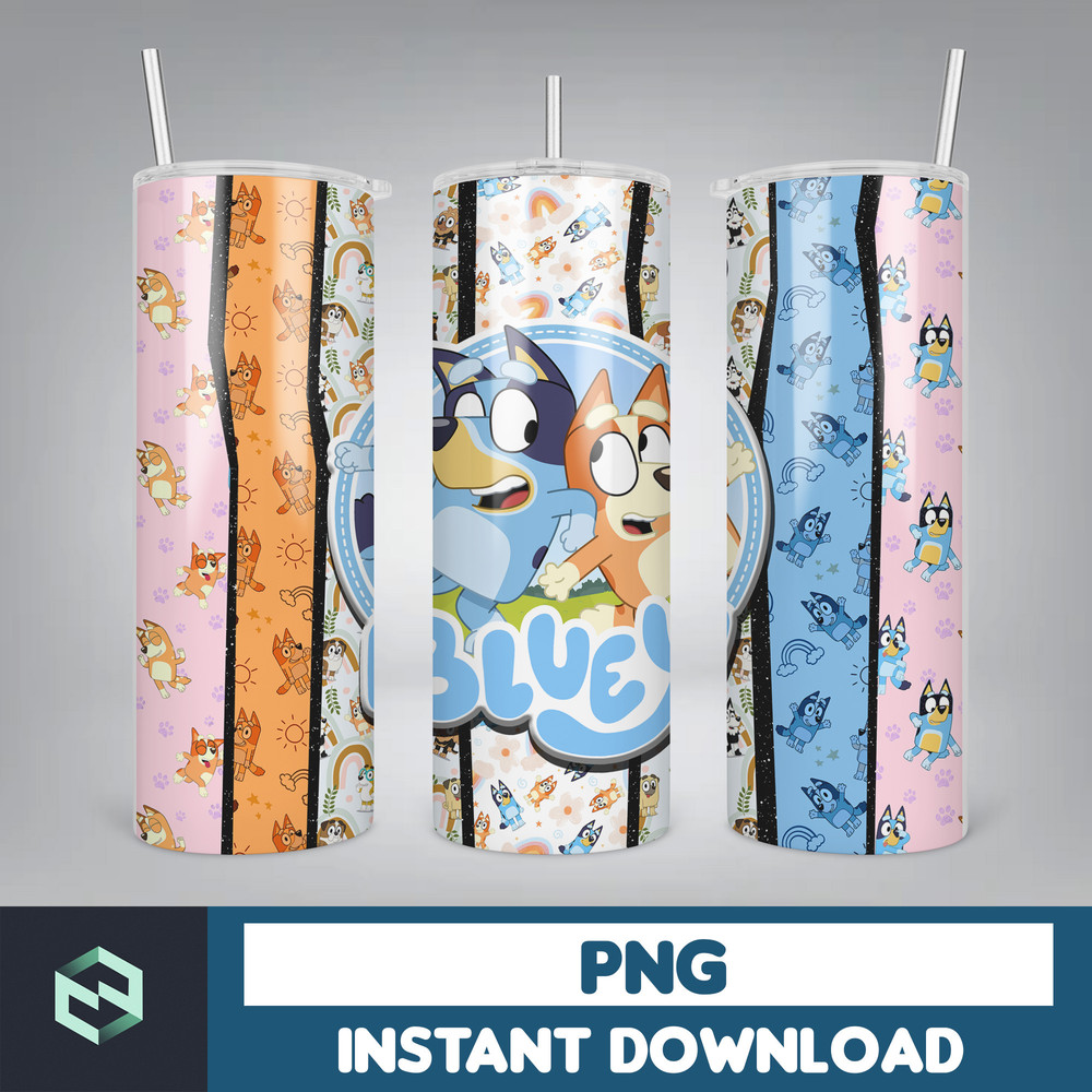Tumbler Wraps Bluey 20oz Sublimation Designs, Character for StraightTapered Png, Tumbler PNG File Digital Download (21).jpg