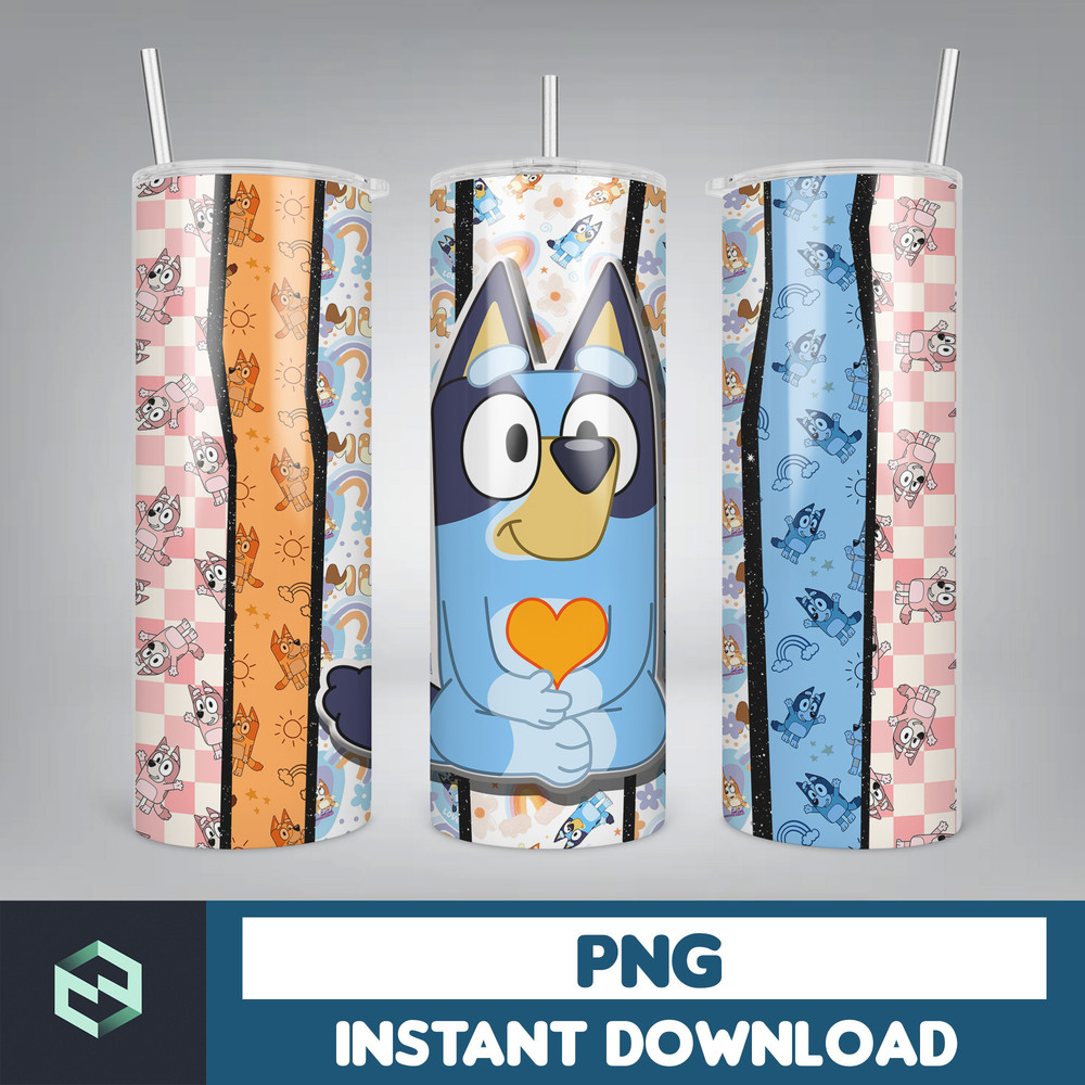 Tumbler Wraps Bluey 20oz Sublimation Designs, Character for StraightTapered Png, Tumbler PNG File Digital Download (25).jpg