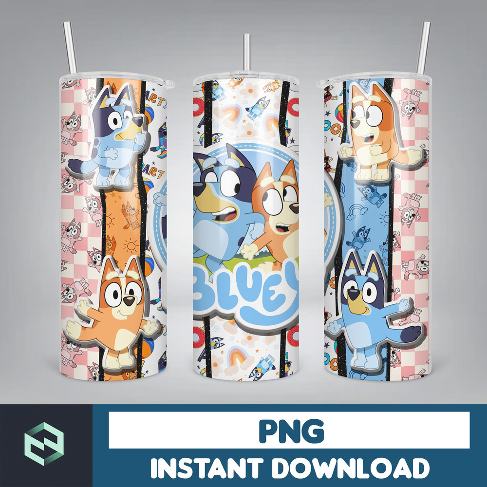 Tumbler Wraps Bluey 20oz Sublimation Designs, Character for StraightTapered Png, Tumbler PNG File Digital Download (28).jpg