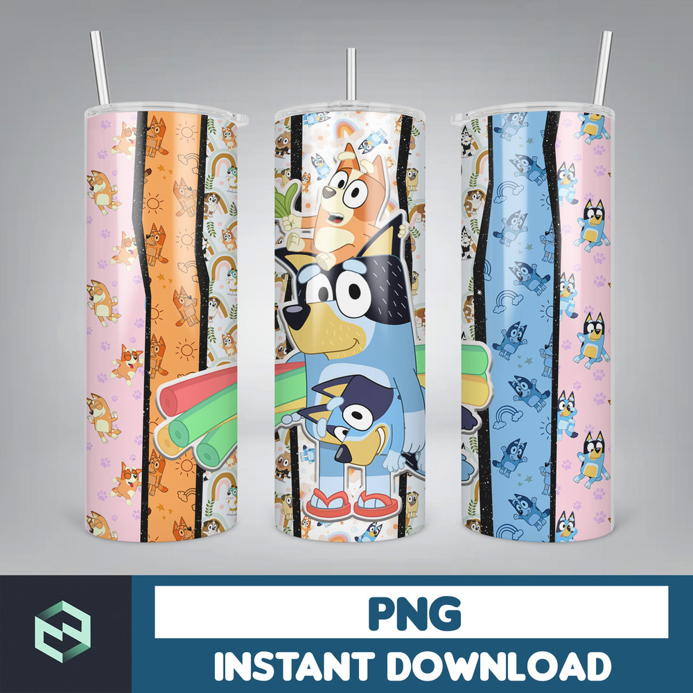 Tumbler Wraps Bluey 20oz Sublimation Designs, Character for StraightTapered Png, Tumbler PNG File Digital Download (30).jpg