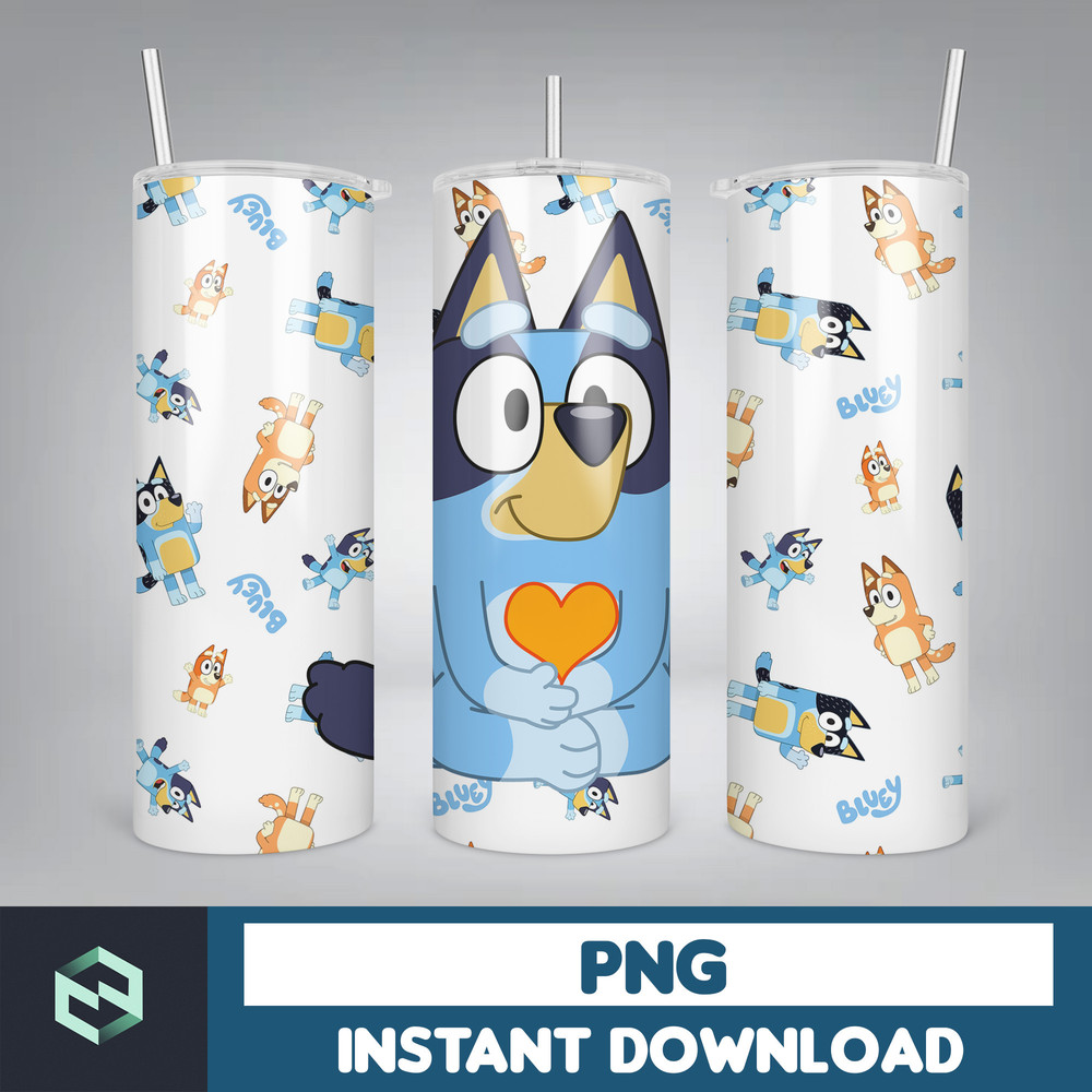 Tumbler Wraps Bluey 20oz Sublimation Designs, Character for StraightTapered Png, Tumbler PNG File Digital Download (31).jpg