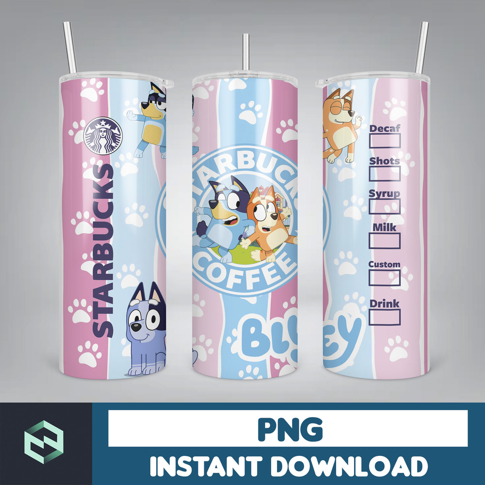 Tumbler Wraps Bluey 20oz Sublimation Designs, Character for StraightTapered Png, Tumbler PNG File Digital Download (36).jpg