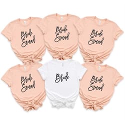 bride squad shirts, bachelorette shirts, bride shirt, bridals shirts, bridal shower shirt, bridal party gift, bridesmaid