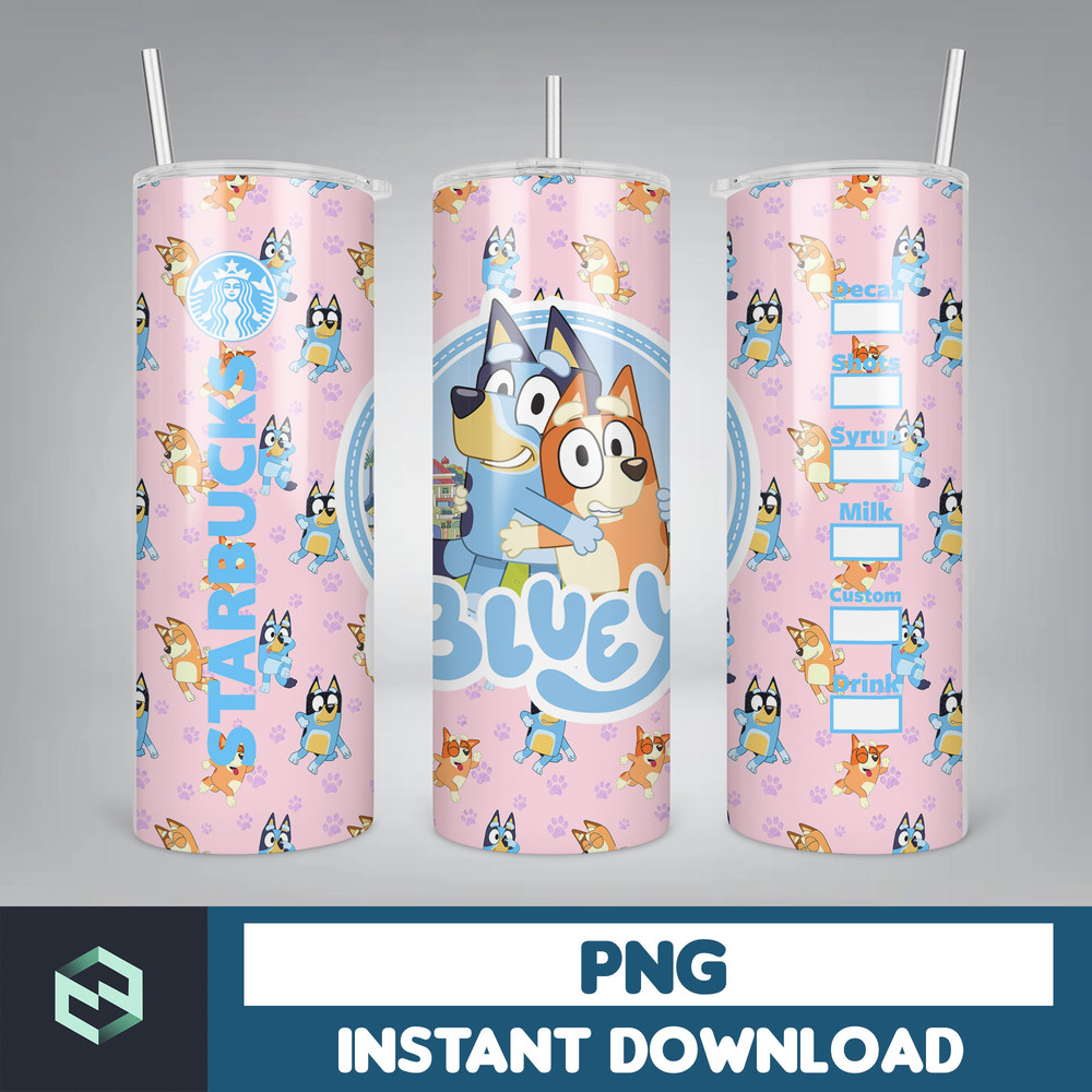 Tumbler Wraps Bluey 20oz Sublimation Designs, Character for StraightTapered Png, Tumbler PNG File Digital Download (38).jpg