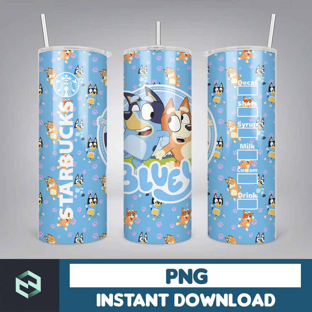 Tumbler Wraps Bluey 20oz Sublimation Designs, Character for StraightTapered Png, Tumbler PNG File Digital Download (39).jpg