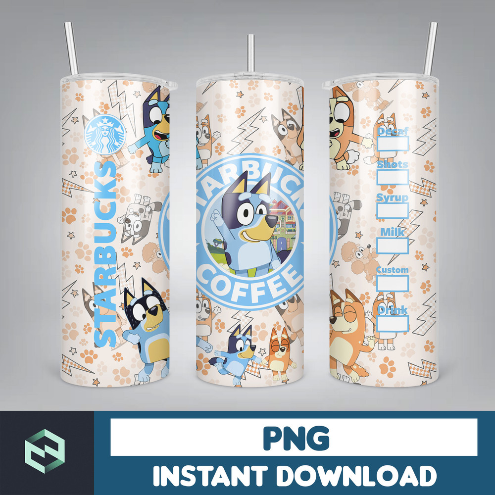 Tumbler Wraps Bluey 20oz Sublimation Designs, Character for StraightTapered Png, Tumbler PNG File Digital Download (40).jpg