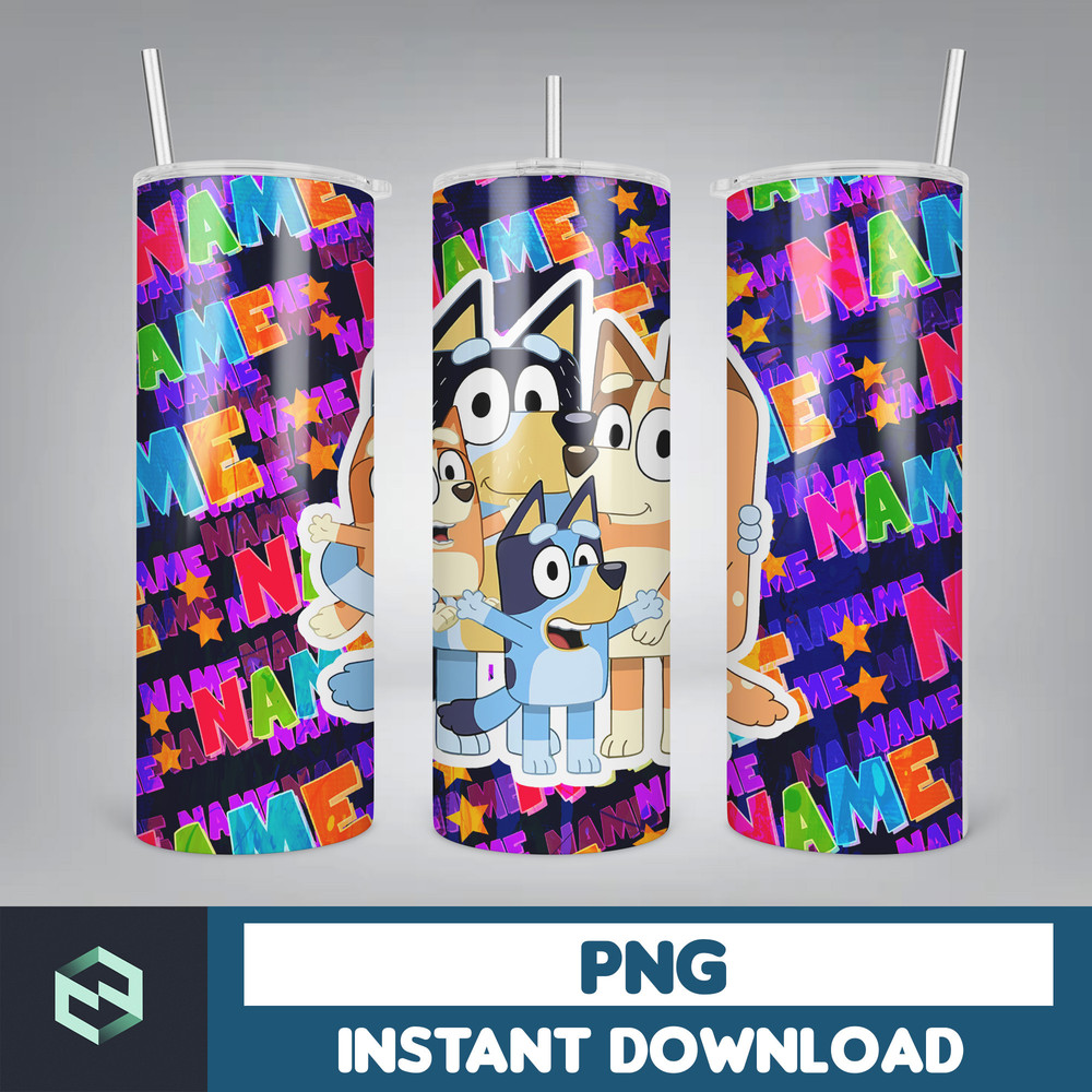 Tumbler Wraps Bluey 20oz Sublimation Designs, Character for StraightTapered Png, Tumbler PNG File Digital Download (43).jpg