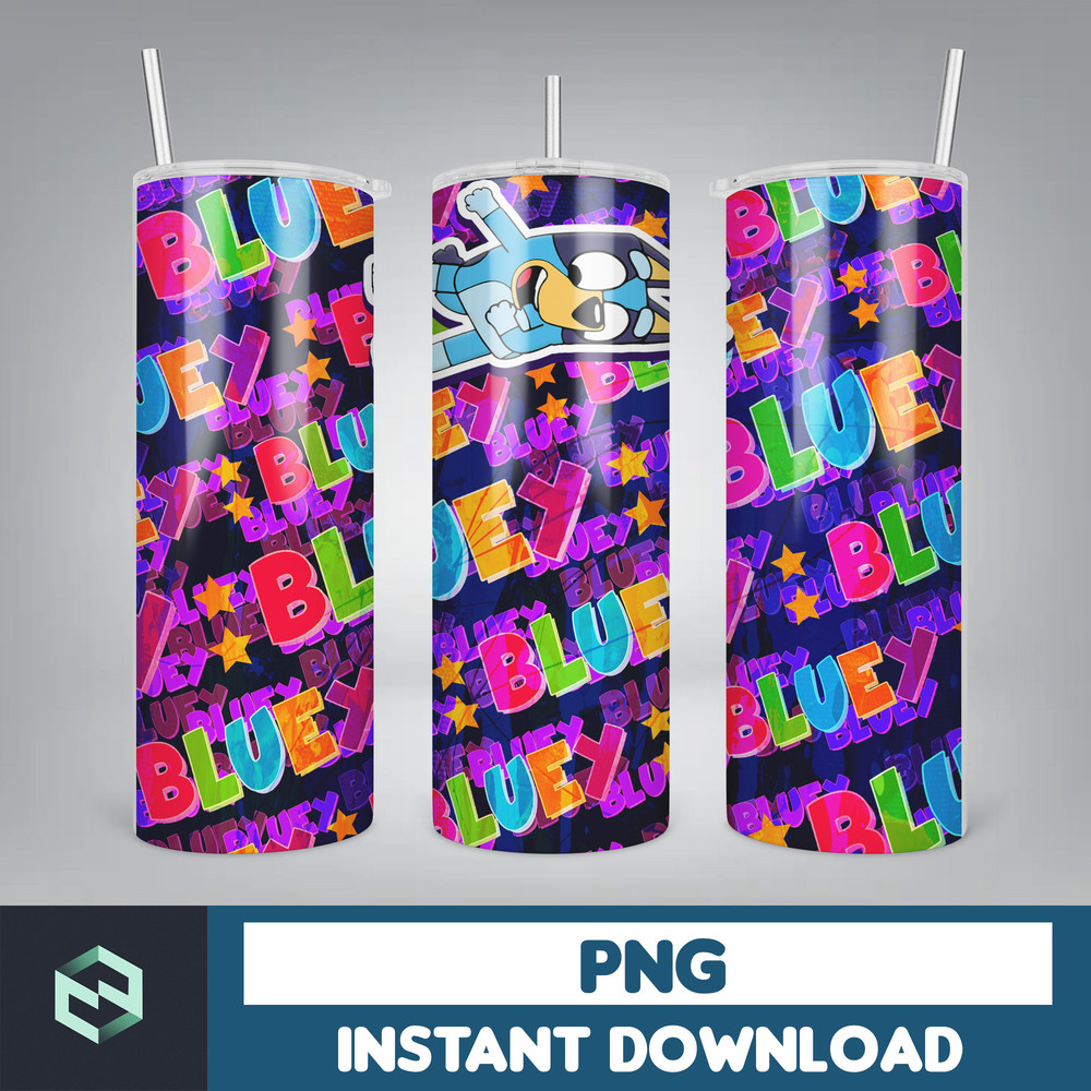 Tumbler Wraps Bluey 20oz Sublimation Designs, Character for StraightTapered Png, Tumbler PNG File Digital Download (44).jpg