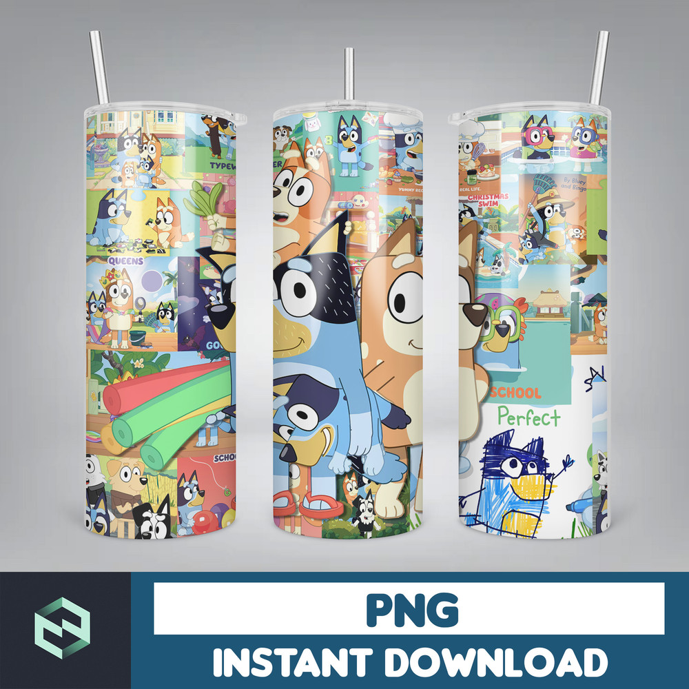 Tumbler Wraps Bluey 20oz Sublimation Designs, Character for StraightTapered Png, Tumbler PNG File Digital Download (45).jpg