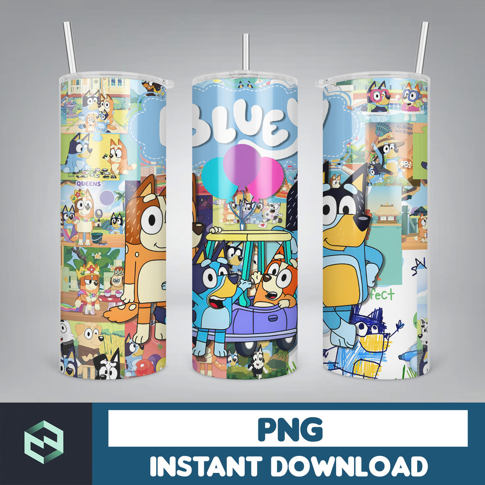 Tumbler Wraps Bluey 20oz Sublimation Designs, Character for StraightTapered Png, Tumbler PNG File Digital Download (46).jpg