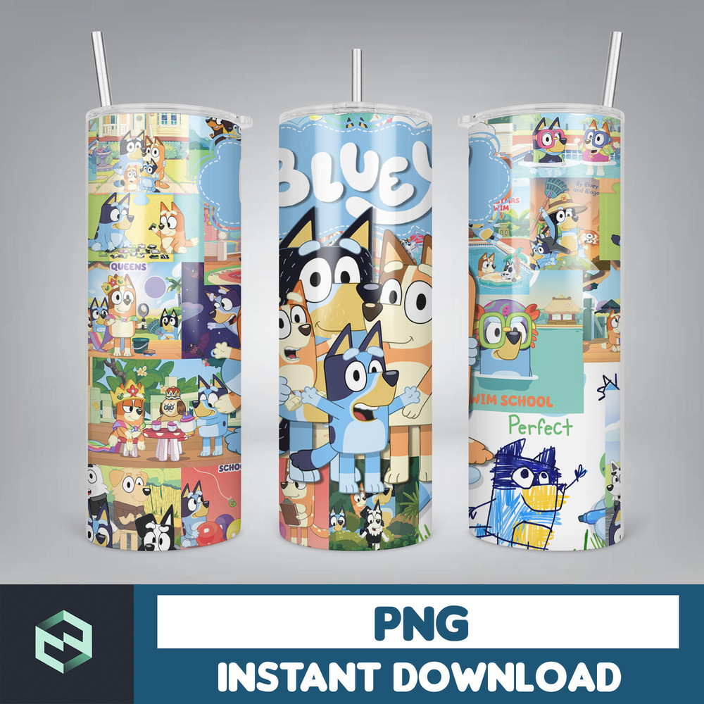Tumbler Wraps Bluey 20oz Sublimation Designs, Character for StraightTapered Png, Tumbler PNG File Digital Download (47).jpg