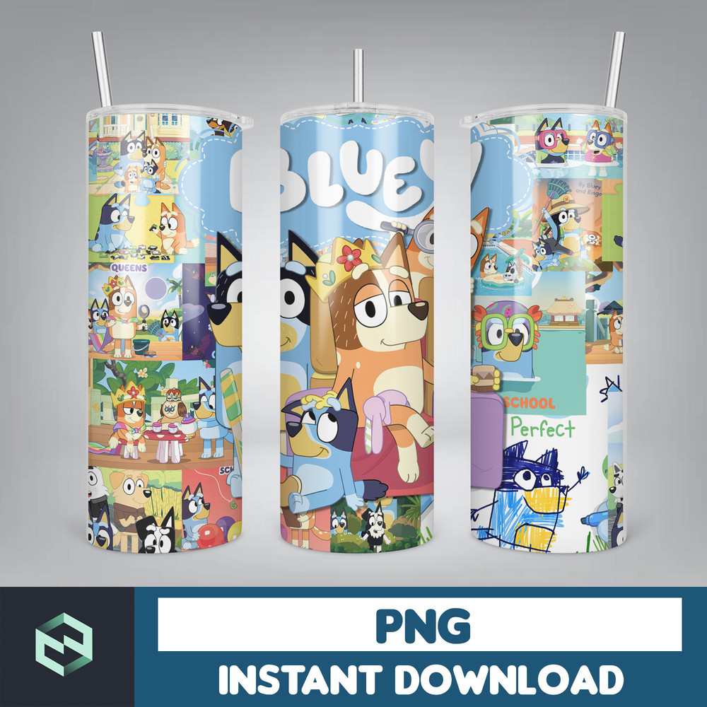 Tumbler Wraps Bluey 20oz Sublimation Designs, Character for StraightTapered Png, Tumbler PNG File Digital Download (48).jpg
