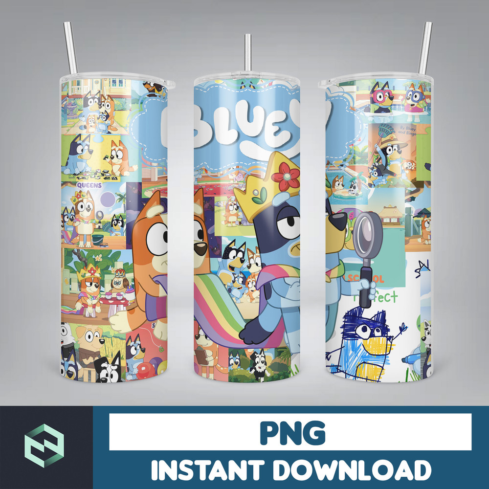 Tumbler Wraps Bluey 20oz Sublimation Designs, Character for StraightTapered Png, Tumbler PNG File Digital Download (50).jpg