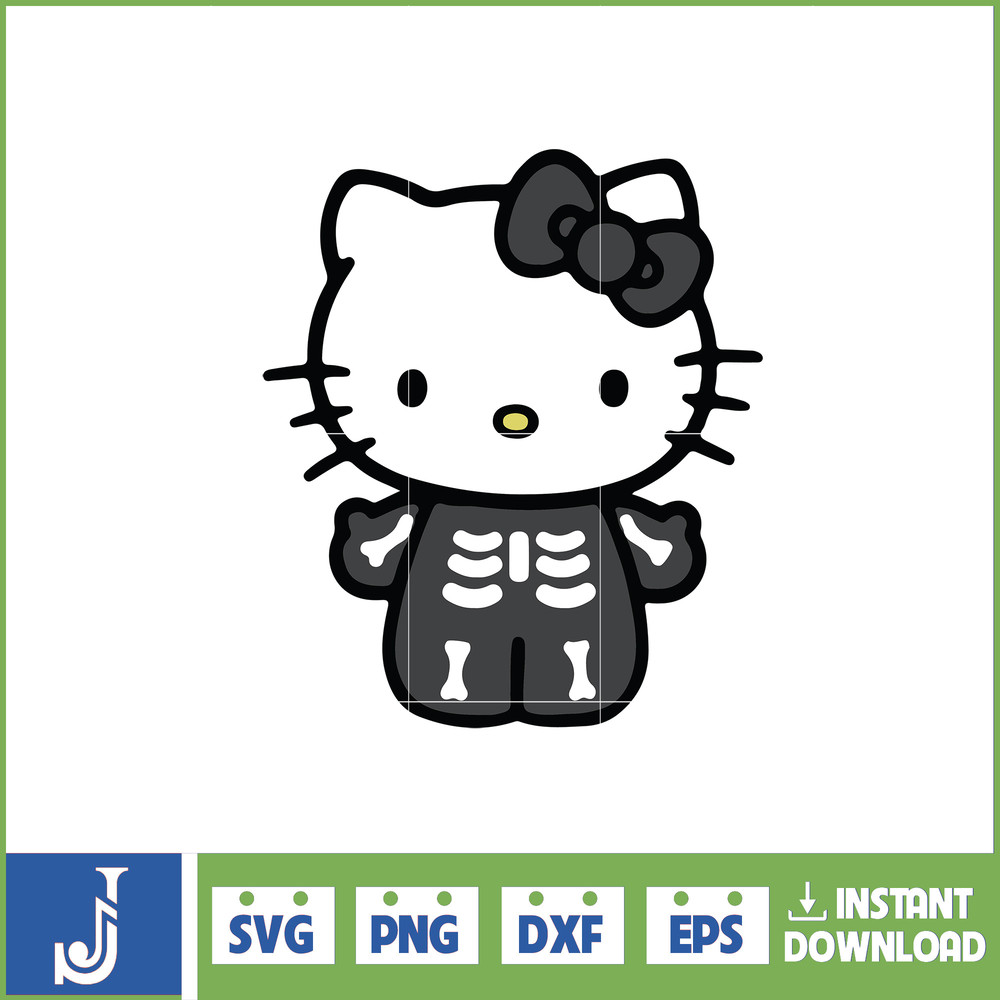 Hello Cats Horror Halloween Svg Png, Layered Hello Cat Svg, Horror Characters Svg, Jack Cat Svg Files For Cricut, Instant Download (9).jpg