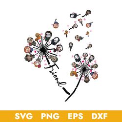 horror friend svg, horror hallween svg, halloween svg, png dxf eps digital file