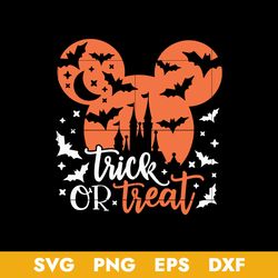 trick or treat svg, disney hallowen svg, halloween svg, png dxf eps digital file