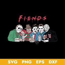 friends horror svg, horror characters svg, halloween svg, png dxf eps digital file