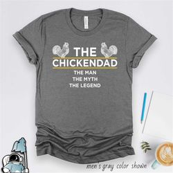 chicken dad shirt, chicken dad gifts, chicken farmer, chicken t-shirt, chicken man t-shirt, chicken gift, poultry farmer