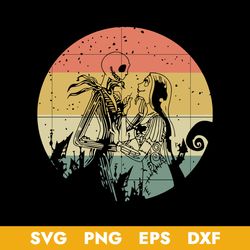jack and sally svg, nightmare before svg, halloween svg, png dxf eps digital file