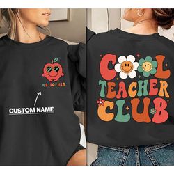 teacher shirt, cool teacher club, teacher squad shirt, custom teacher gift, back to school, teachers day, teacher apprec