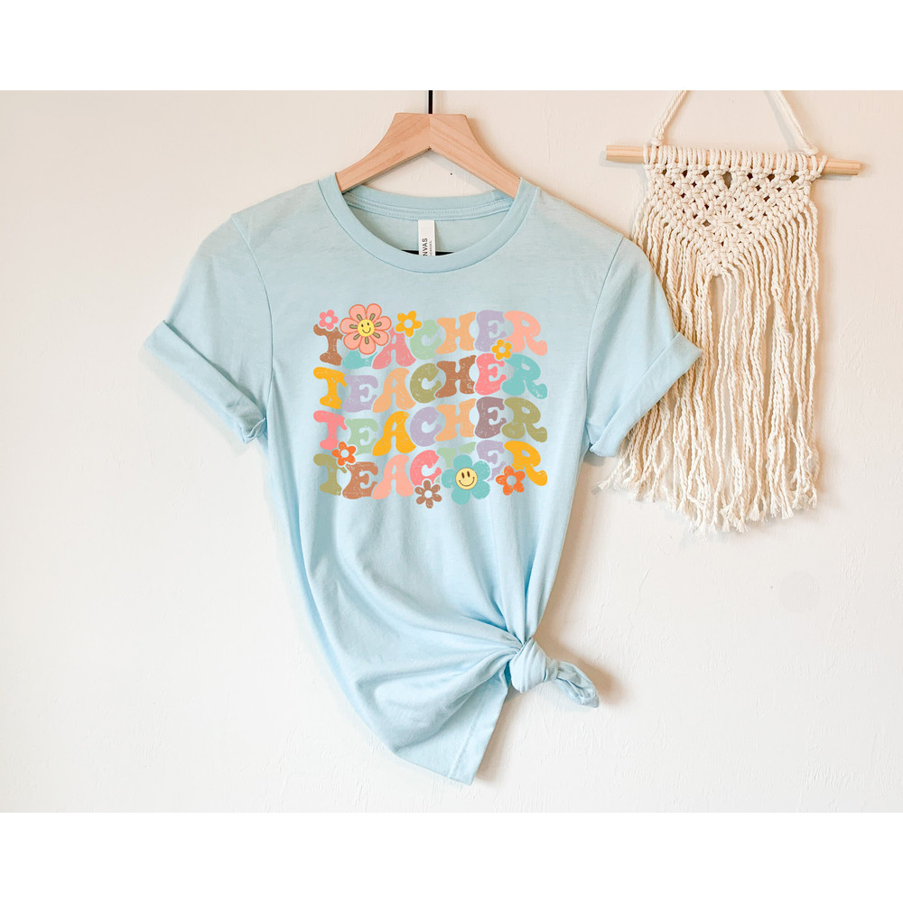 Groovy Teacher Shirt, Teacher Tees, Teacher Shirts, Teacher Clothes, Cute Teacher T-Shirt, Teacher Gift, Preschool Teacher, Gift for Teacher - 5.jpg