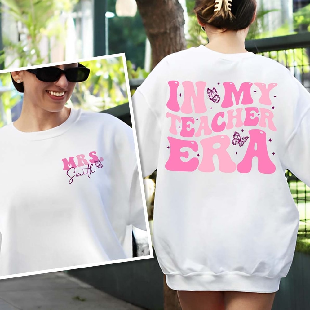 In My Teacher Era Shirt, In My Cool Teacher Era Shirt, Custom name Teacher shirt, Teacher Appreciation, Teacher Gift, Best Teacher Shirt - 3.jpg