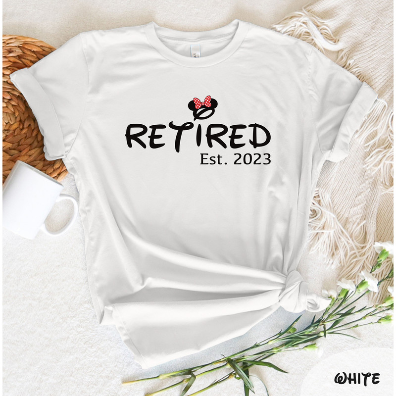 Minnie Retired Est 2023 T-Shirt, Cute Retirement Gift, Retiree Vibes Shirt, Trendy Retiree Gift, Funny Retirement Shirt, Minnie Shirt - 3.jpg