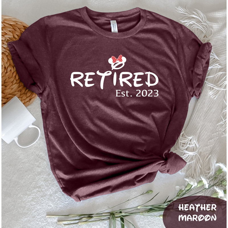 Minnie Retired Est 2023 T-Shirt, Cute Retirement Gift, Retiree Vibes Shirt, Trendy Retiree Gift, Funny Retirement Shirt, Minnie Shirt - 6.jpg
