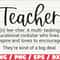 Teacher Definition SVG Cut File Cricut Commercial use Silhouette DXF file Teacher Shirt Teacher Life SVG School Svg - 1.jpg