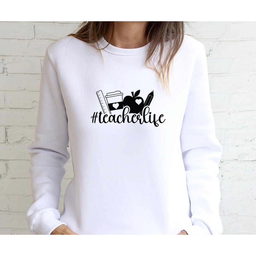 Teacher Life SVG, Cut File, Cricut, Commercial use, Silhouette, DXF file, Teacher Shirt, School Svg, teacher PNG, sublimation - 5.jpg