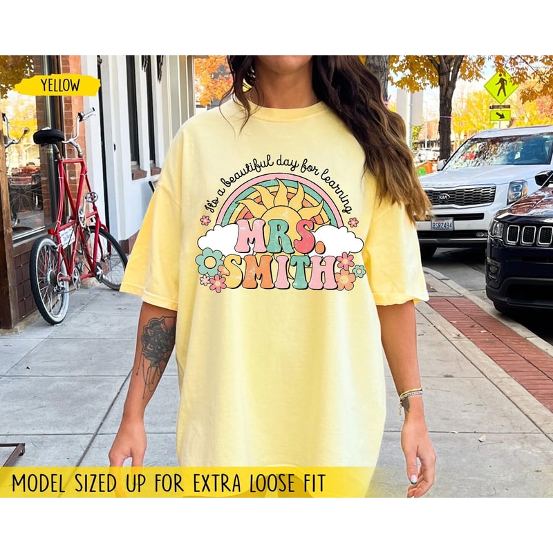 Teacher Shirt, Custom Teacher Name Shirt, Retro Teacher Shirt Women, Motivational Shirt, Back To School Shirt, Teacher Appreciation Gifts - 2.jpg