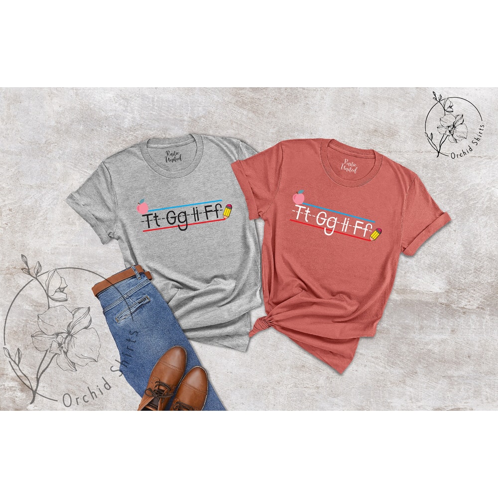TGIF Teacher Shirt, Kindergarten Teacher Shirt, Christmas Teacher Gift, Teacher Shirts, Teacher T-shirt, Teacher Appreciation Gift, Alphabet - 5.jpg