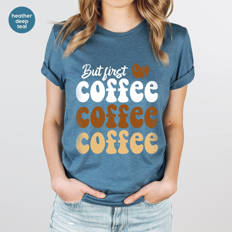 Funny Coffee Shirts, Gifts for Women, Coffee Gifts, Womens Vneck Tshirts, Teacher Tshirt, Coffee T-Shirt, Teacher Gifts, Coffee Graphic Tees - 3.jpg