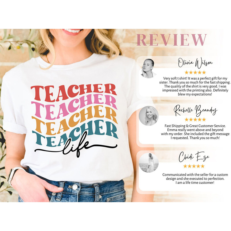 Inspirational Teacher Shirt, Teacher Life Shirt, Retro Teacher Shirt, Teacher Graduation, Kindergarten Teacher Shirt, Teacher Appreciation - 3.jpg