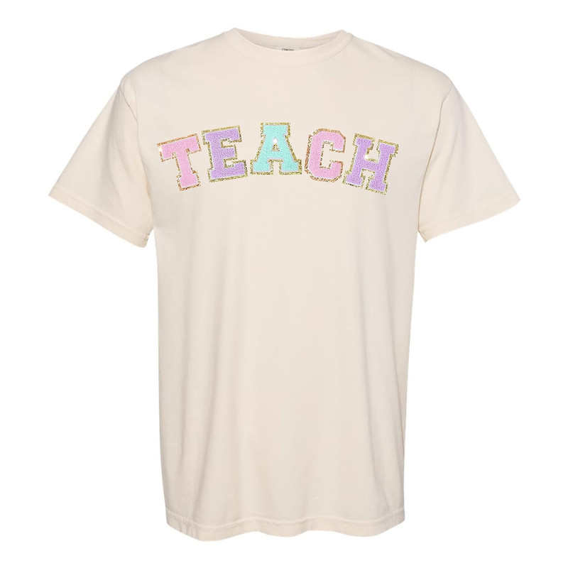 Teach Letter Patch Comfort Colors T-Shirt, Teacher T-Shirt, Teacher Gift - 2.jpg