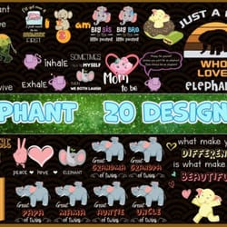 elephant bundle svg