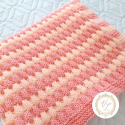 Blanket Knitting Pattern | PDF Knitting Pattern | Baby Blanket | Knit Baby Blanket Pattern | V39