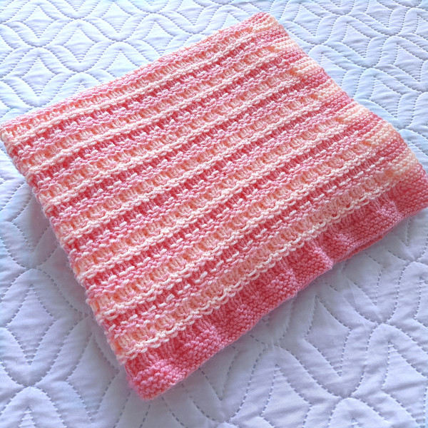 PDF Pattern, Baby Blanket Pattern, Newborn Blanket, How To Knit.jpg