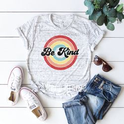 retro be kind - unisex tshirt. be kind t shirt, inspirational shirt, mom kindness shirt, kind shirt, teacher kindness sh
