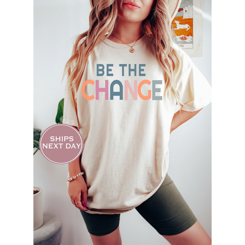 Retro Teacher Comfort Colors Shirt, Choose Kindness Shirt, Be The Change Shirt, Teaching Squad, Back to School, Teacher Appreciation - 2.jpg