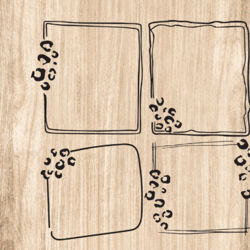 frame squard leopard bundle svg