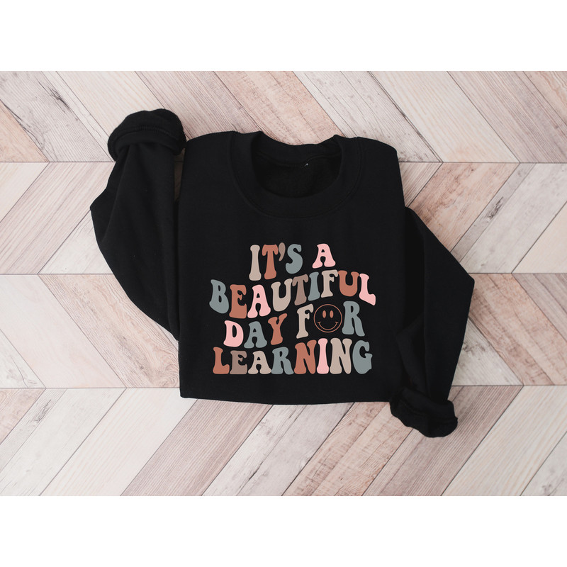 Teacher Retro Sweatshirt, Teacher Shirt, Teacher Smile Face Shirt, Funny Teacher Shirt, Teacher Gifts, Elementary School Teacher Shirt - 5.jpg