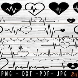 heartbeat bundle svg, nurse svg