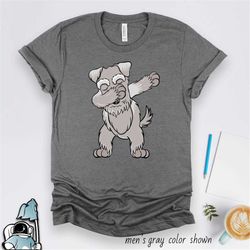 dabbing schnauzer shirt, funny schnauzer gift, dog owner shirt, dog lover shirt, cute schnauzer art, dog rescue, schnauz