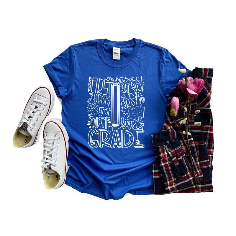 1st Grade Shirt, Custom Teacher Shirts, Teacher Team Shirts, Personalized Teacher T-shirts, Teacher Outfit, Teacher T-shirts - 1.jpg