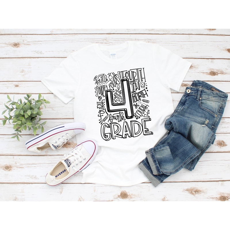 1st Grade Shirt, Custom Teacher Shirts, Teacher Team Shirts, Personalized Teacher T-shirts, Teacher Outfit, Teacher T-shirts - 3.jpg